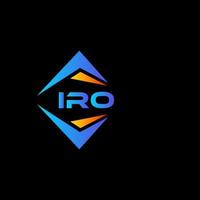 Iro-abstraktes Technologie-Logo-Design auf weißem Hintergrund. iro kreative Initialen schreiben Logo-Konzept. vektor