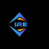 irre abstraktes Technologie-Logo-Design auf weißem Hintergrund. ire kreative Initialen schreiben Logo-Konzept. vektor