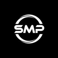 smp brev logotyp design i illustration. vektor logotyp, kalligrafi mönster för logotyp, affisch, inbjudan, etc.