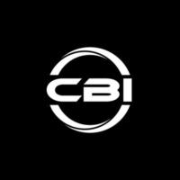 cbi-brief-logo-design in der illustration. Vektorlogo, Kalligrafie-Designs für Logo, Poster, Einladung usw. vektor