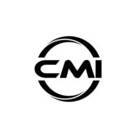 cmi-Buchstaben-Logo-Design in Abbildung. Vektorlogo, Kalligrafie-Designs für Logo, Poster, Einladung usw. vektor