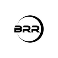 brr-Brief-Logo-Design in Abbildung. Vektorlogo, Kalligrafie-Designs für Logo, Poster, Einladung usw. vektor