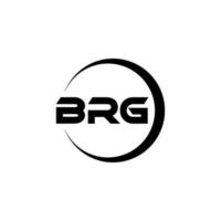 brg brev logotyp design i illustration. vektor logotyp, kalligrafi mönster för logotyp, affisch, inbjudan, etc.