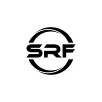 srf-brief-logo-design in der illustration. Vektorlogo, Kalligrafie-Designs für Logo, Poster, Einladung usw. vektor