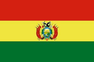 Bolivien-Flagge einfache Illustration für Unabhängigkeitstag oder Wahl vektor