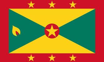 grenada flagga enkel illustration för oberoende dag eller val vektor