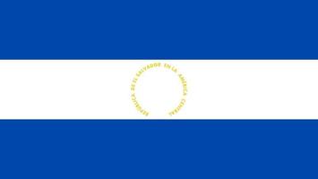 El Salvador Flagge einfache Illustration für Unabhängigkeitstag oder Wahl illustration vektor