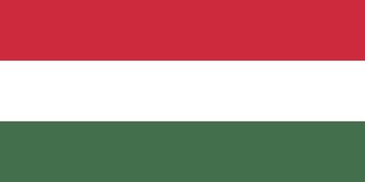 Ungarn-Flagge einfache Illustration für Unabhängigkeitstag oder Wahl vektor