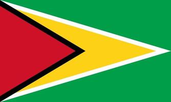 guyana flagga enkel illustration för självständighetsdagen eller valet vektor