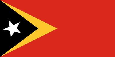 Osttimor-Flagge einfache Illustration für Unabhängigkeitstag oder Wahl vektor