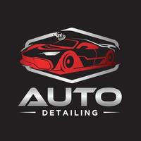 bil bil detailing servis logotyp design illustration mall vektor