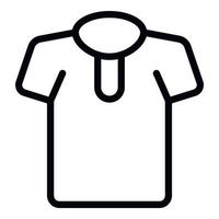 Mode-Shirt-Symbol Umrissvektor. Fotodesign vektor