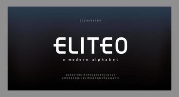 abstrakte moderne Alphabet-Schriftarten eingestellt vektor