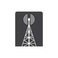 Tower-Signal-Logo-Symbol-Vektor-Illustration vektor