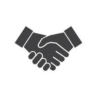 Handshaking-Logo-Vektorsymbol der Geschäftsvereinbarung vektor