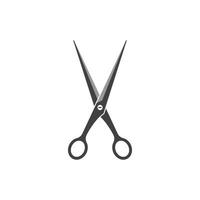 scissor ikon logotyp vektor illustration