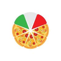 Pizza-Symbol-Logo-Illustrationsvektor vektor