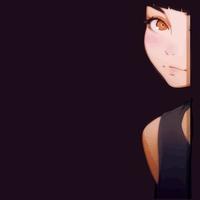 anime flicka kikar ut från Bakom de vägg. vektor
