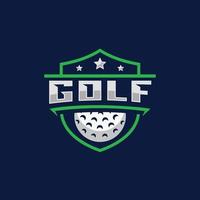 Golf-Emblem-Logo-Design-Vektor-Illustration vektor