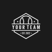 Baseball-Team-Emblem-Logo-Design-Vektor-Illustration vektor