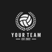 volleyboll laget emblem logotyp design vektor illustration