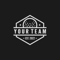 Golf-Emblem-Logo-Design-Vektor-Illustration vektor