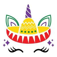 Cinco de Mayo - 5. Mai, Bundesfeiertag in Mexiko. Fiesta-Banner und Poster-Design mit Fahnen, Blumen, Fekorationen, Maracas und Sombrero vektor