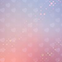 Pastellherzen Valentinstaghintergrund vektor