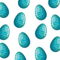 bakgrund av ägg påsk dekorerad med ränder vektor