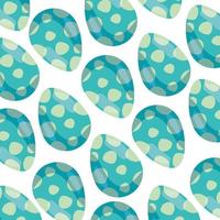 Hintergrund der Eier Ostern mit Punkten verziert vektor