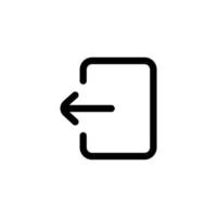logga ut enkel platt ikon vektor illustration