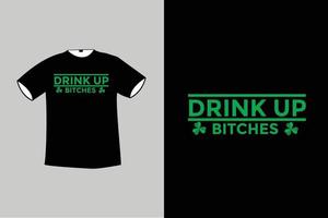 st patrick dag t-shirt design vektor