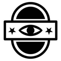 Illuminati-Symbol ästhetischer Tatto-Designvektor vektor