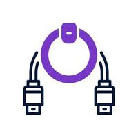 USB-Plug-Symbol für Ihre Website, Ihr Handy, Ihre Präsentation und Ihr Logo-Design. vektor