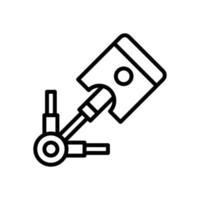 Kolbensymbol für Ihre Website, Ihr Handy, Ihre Präsentation und Ihr Logo-Design. vektor