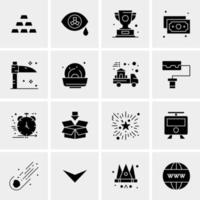 16 universelle Business-Icons Vektor kreative Icon-Illustration zur Verwendung in Web- und Mobilprojekten