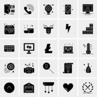 25 universelle Business-Icons Vektor kreative Icon-Illustration zur Verwendung in Web- und Mobilprojekten