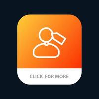 Tag Mark Mane Work Mobile App-Schaltfläche Android- und iOS-Linienversion vektor