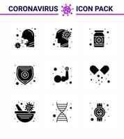 coronavirus förebyggande 25 ikon uppsättning blå hälsa försäkring medicin ilness hälsa kondition viral coronavirus 2019 nov sjukdom vektor design element