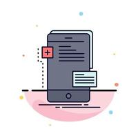 Frontend-Schnittstelle Handy-Entwickler flacher Farbsymbolvektor vektor
