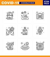 einfacher satz von covid19 schutz blau 25 icon pack symbol enthalten sanitizer krankheit medizinischer fall virus lunge virales coronavirus 2019nov krankheitsvektordesignelemente vektor