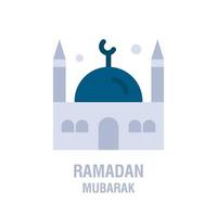 ramadan-symbole muslimisches islamgebet und ramadan kareem dünne liniensymbole setzen moderne flache stilsymbole isoliert auf weiß für infografiken oder webnutzung vektor