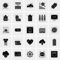 25 universelle Business-Icons Vektor kreative Icon-Illustration zur Verwendung in Web- und Mobilprojekten