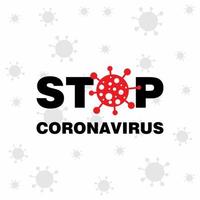 Stoppen Sie den Coronavirus-Hintergrund mit einem wunderschönen Coronavirus-Symbol-Vektor-Covid19-Awareness-Poster vektor