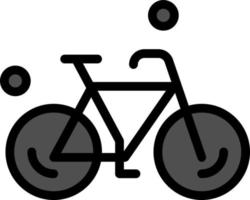 Fahrrad Zyklus Frühling flache Farbe Symbol Vektor Symbol Banner Vorlage