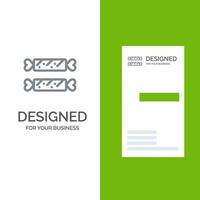 ljuv godis påsk Semester grå logotyp design och företag kort mall vektor