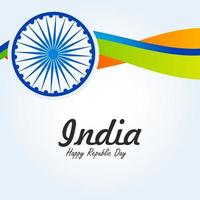 Indien republik dag 26 januari indisk bakgrund vektor
