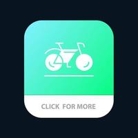 Fahrradbewegung zu Fuß Sport mobile App Icon Design vektor