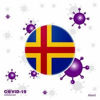 be för ett land covid19 coronavirus typografi flagga stanna kvar Hem stanna kvar friska ta vård av din egen hälsa vektor