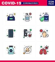 einfacher satz von covid19 schutz blau 25 icon pack icon enthalten gesperrte pille seife medizinisches antivirus virales coronavirus 2019nov krankheitsvektordesignelemente vektor